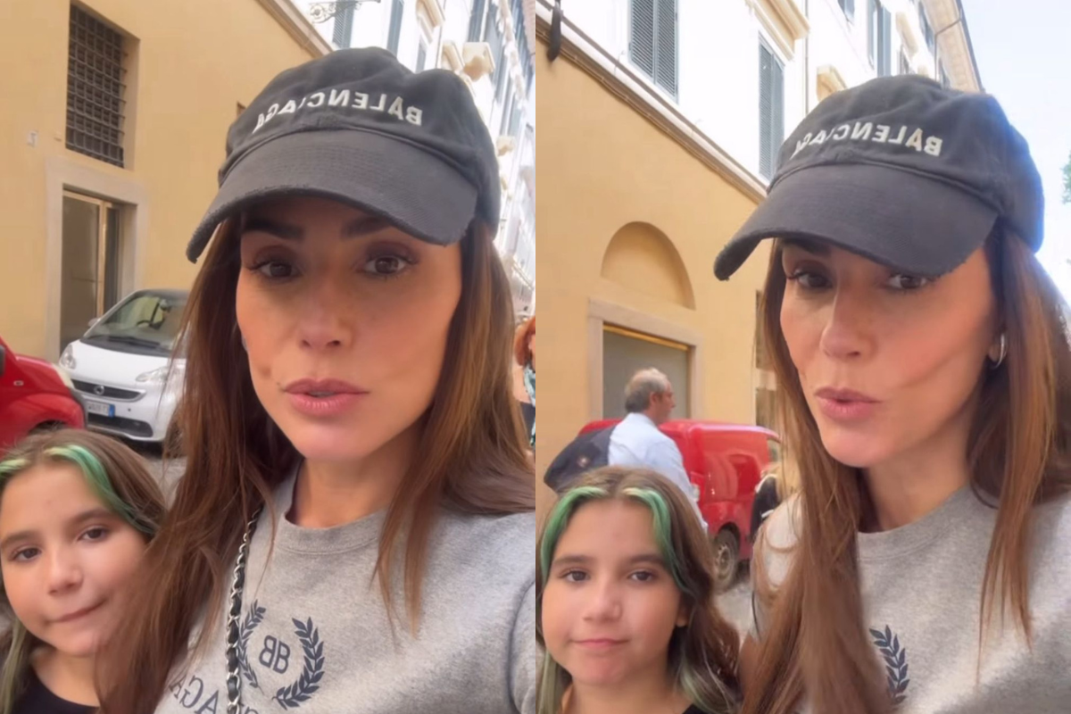 Deborah Secco e filha pequena estão em Roma por Reprodução / Redes Sociais