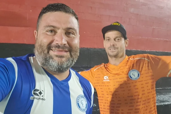 Paolo Tort Acuña e seu primo Ricardo acompanharam o Cerro Largo no Barradão
