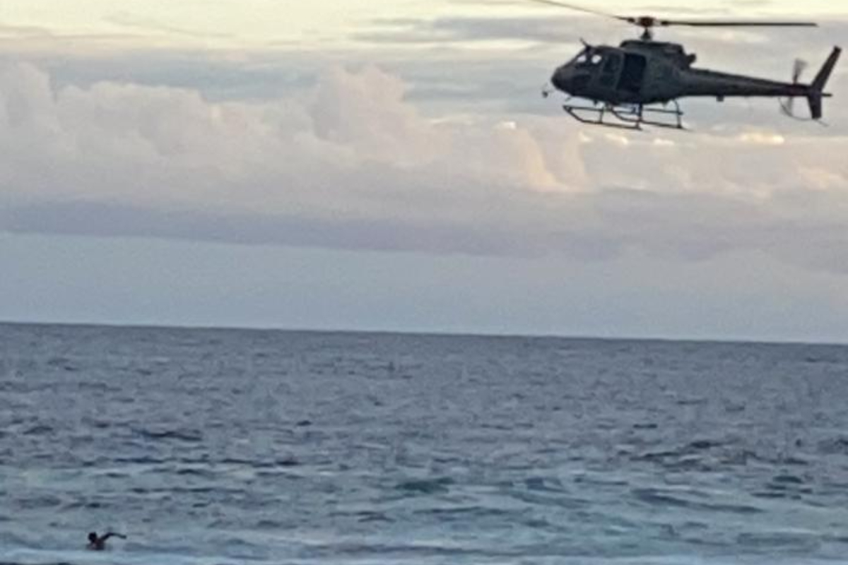 Turista foi resgatado após afogamento na Barra em abril deste ano por Reprodução/Corpo de Bombeiros