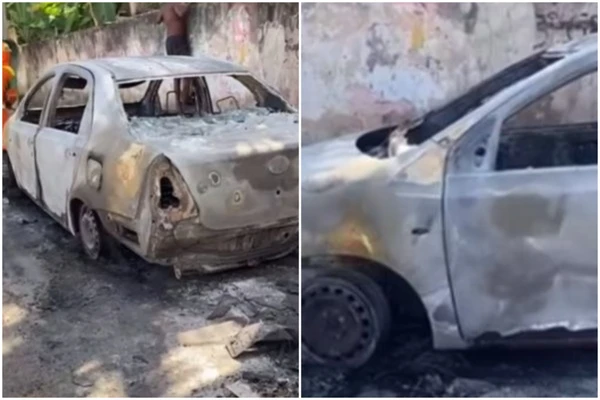 Carros queimados