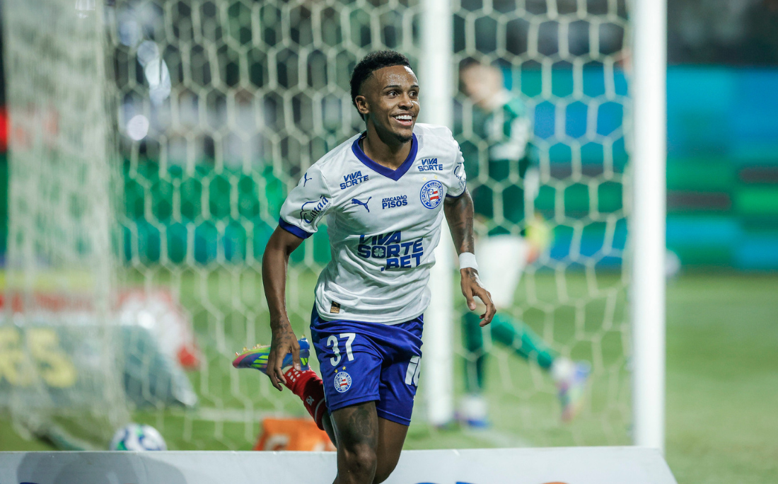 Kayky marcou 2 gols por Rafael Rodrigues/EC Bahia