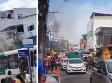 Imagem - Princípio de incêndio atinge ônibus em Salvador; assista