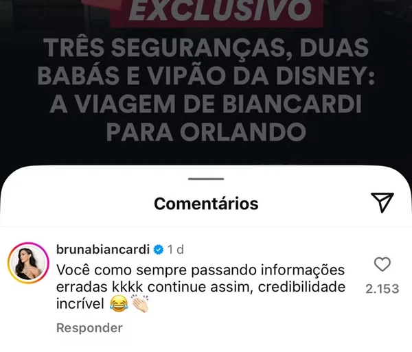 Resposta de Bruna Biancardi 
