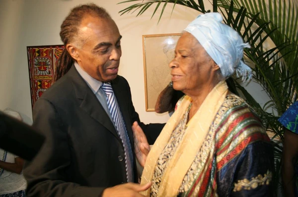 Gilbert Gil visitou o Terreiro Ilê Axé Opô Afonjá em 2006, quando era ministro da cultura