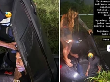 Imagem - Carro com cantor Oh Polêmico capota na BR-324: “Grande livramento”