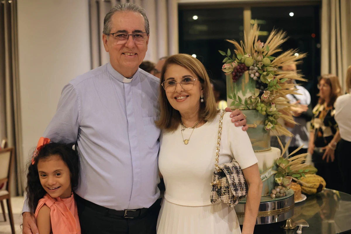 A empresária Rosário Magalhães esteve na celebração