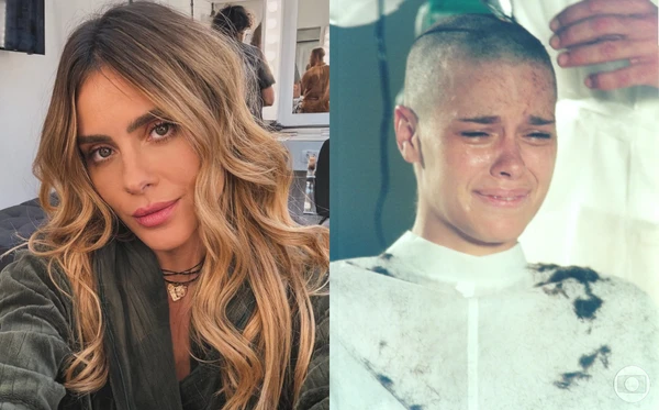 Carolina Dieckmann atualmente e em Laços de Família