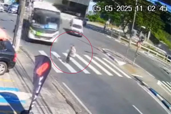Idosa foi atropelada na última segunda-feira (5)
