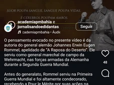 Imagem - Academia da PM na Bahia publica frase de soldado nazista e é detonada: 'Absurdo'