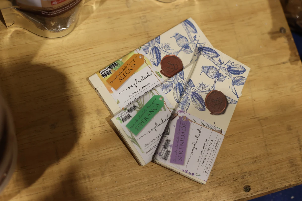 Chocolates com óleos essenciais