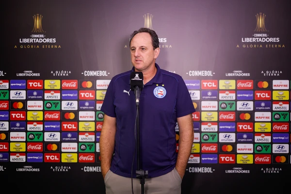 Rogério Ceni concedeu entrevista coletiva após derrota do Bahia para o Nacional