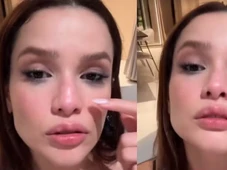 Imagem - Juliette quebra nariz ao dar com a cara em porta de vidro: 'Meio torto'