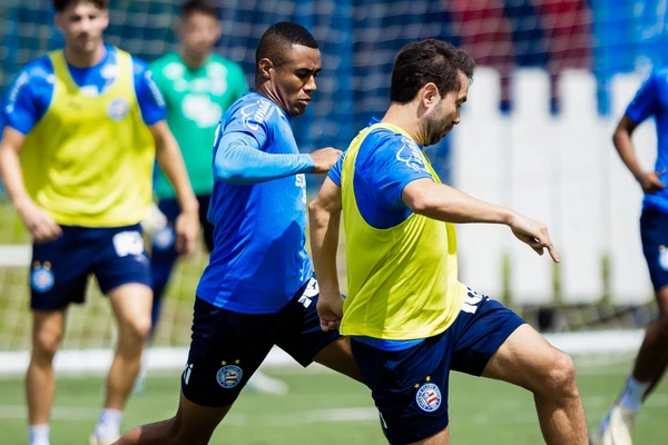 Bahia realizou último treino antes de enfrentar o Flamengo