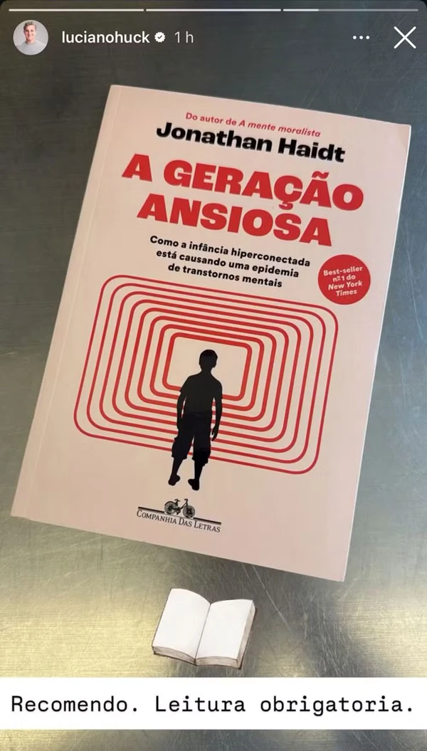 Livro recomendado por Luciano Huck