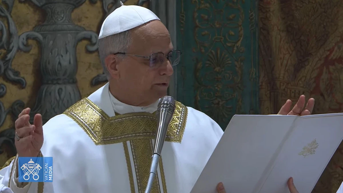 Novo papa celebra primeira missa como pontífice nesta sexta-feira (9)