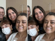 Imagem - Em tratamento de câncer, Preta Gil e Tony Bellotto posam juntos em hospital