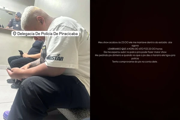 MC Ryan foi conduzido durante a madrugada deste sábado (10)