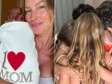 Imagem - Gisele Bündchen publica primeira foto ao lado do filho mais novo