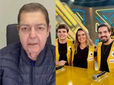 Imagem - Faustão aparece de surpresa no SBT para falar da esposa