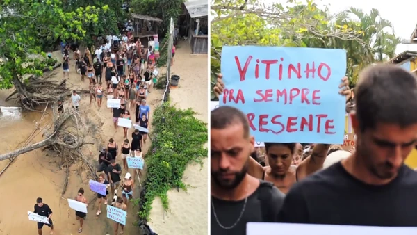 Amigos prestam homenagens a jovem morto