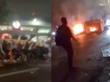 Imagem - Bombas de gás, barricadas e viatura vandalizada: como foi a noite de terror após morte de jovem pela PM
