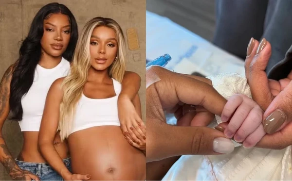 Zuri, filha de Ludmilla e Brunna nasceu em Miami nos EUA
