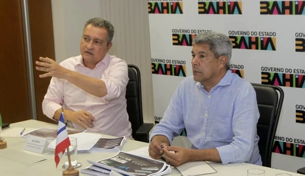 Ministro Rui Costa e o governador Jerônimo Rodrigues