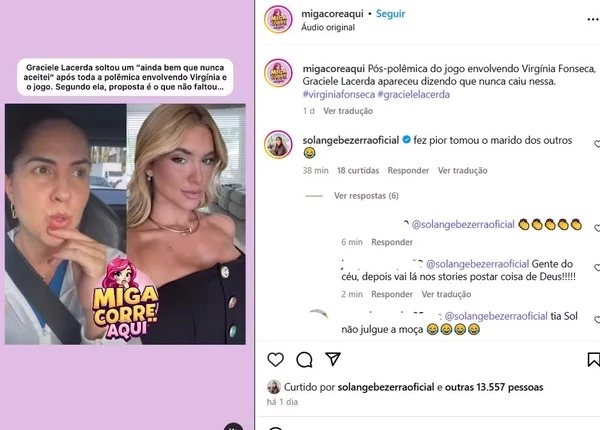Publicação teve comentário da mãe de Deolane