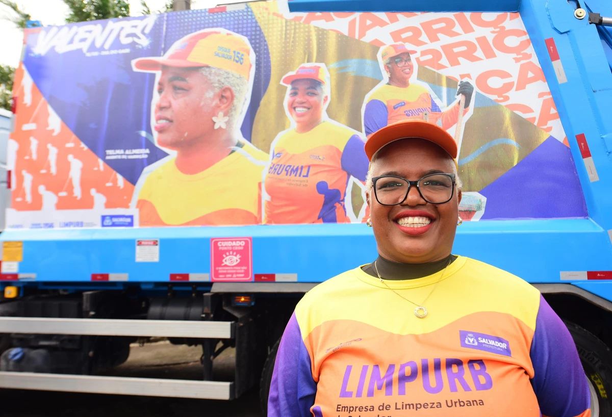 Thelma é uma das agentes homenageadas em campanha da Limpurb