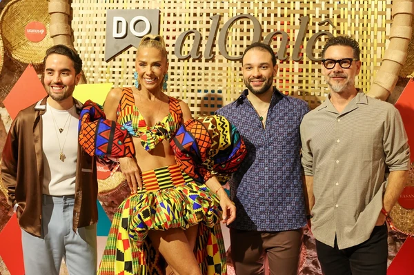 Adriane Galisteu e o marido, Alexandre Iódice, com Rafael Freitas