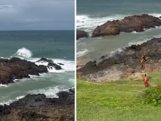 Imagem - Dois banhistas se afogam na praia da Barra