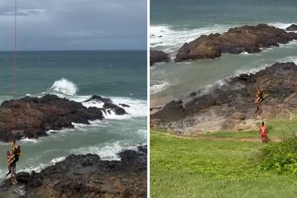 Banhistas foram resgatados pela PM