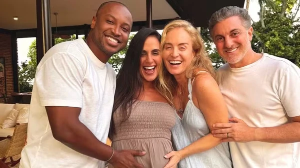 Thiaguinho, Carol Peixinho, Angélica e Luciano Huck