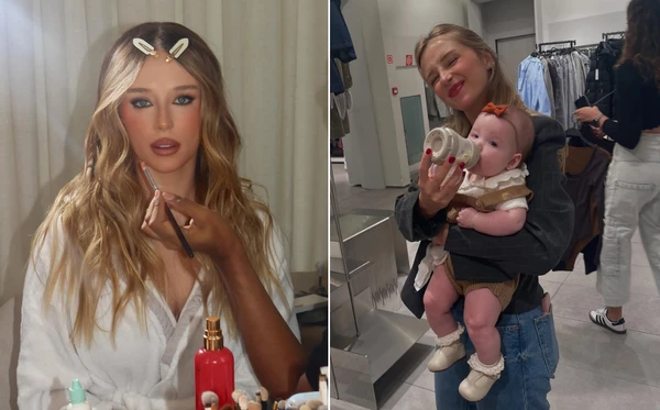 Duda Reis e a filha, Aurora