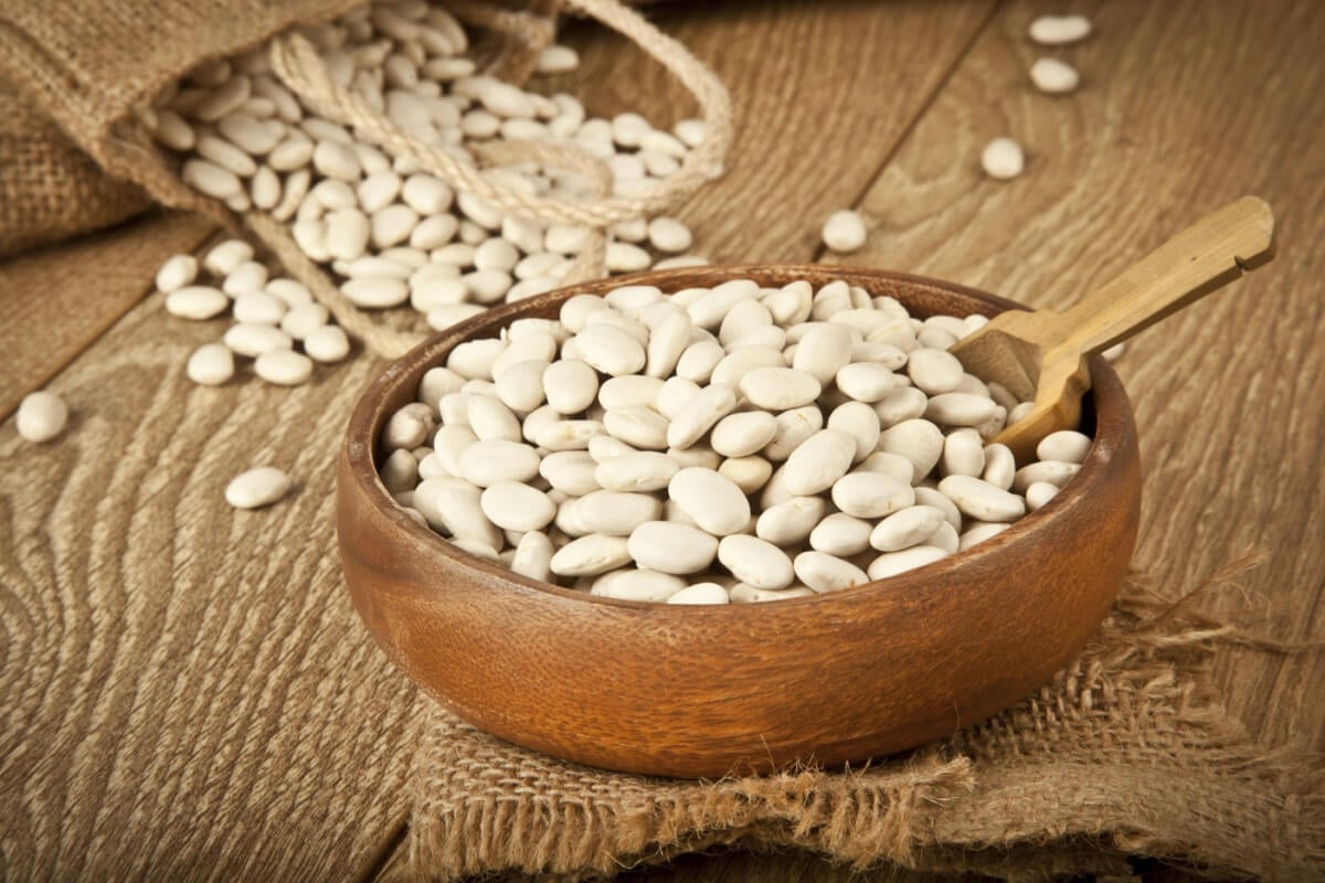 O feijão-branco é uma excelente fonte de proteína vegetal (Imagem: gorkem demir | Shutterstock)