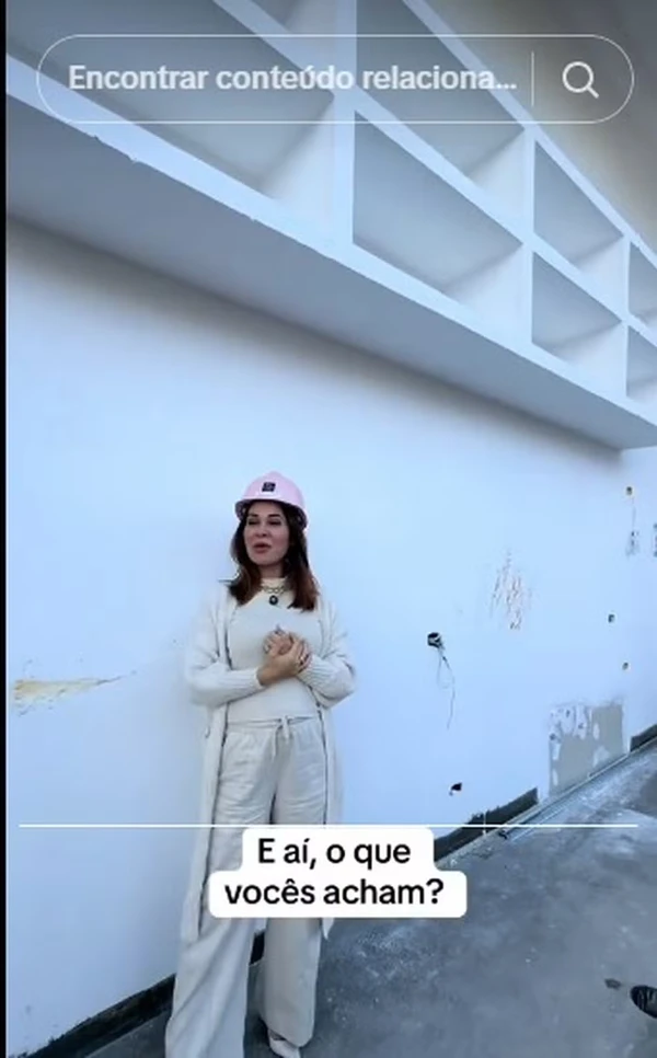 Maíra Cardi mostrou erro em obra