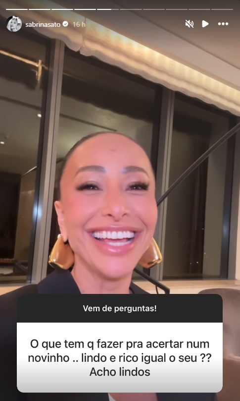 Resposta de Sabrina Sato