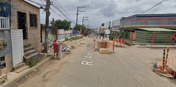Rua Almirante Tamandaré, em Paripe