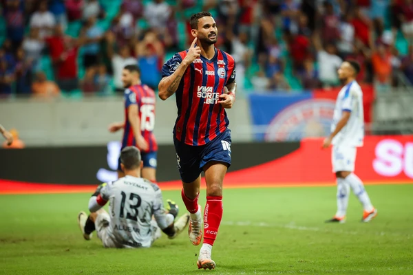 Willian José, na partida entre Bahia x Paysandu