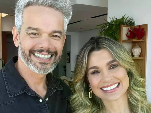 Otaviano Costa e Flávia Alessandra por Reprodução