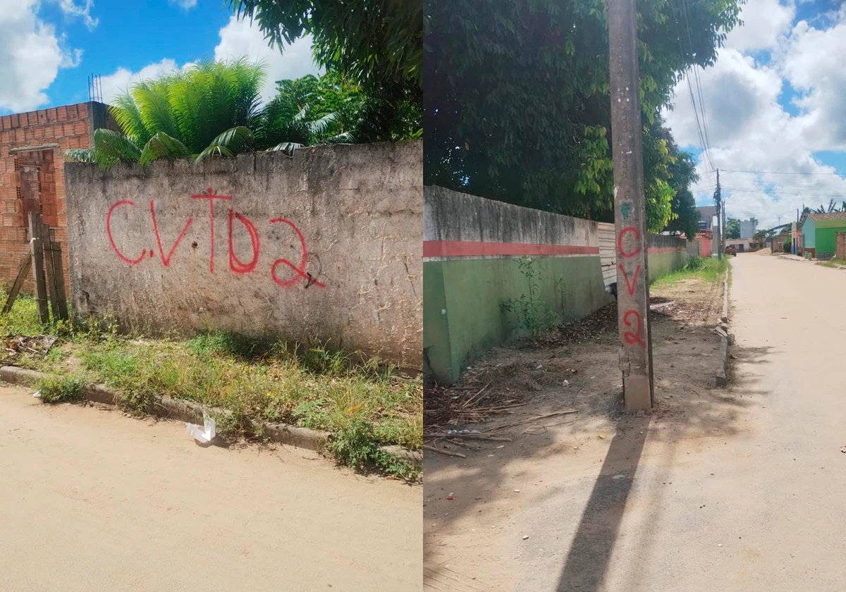 Comando Vermelho: facção demarcou território na preferiria de Eunápolis