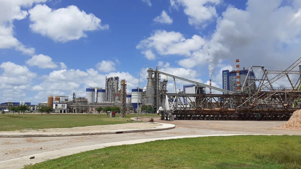 Fábrica da Suzano em Mucuri, no extremo sul baiano