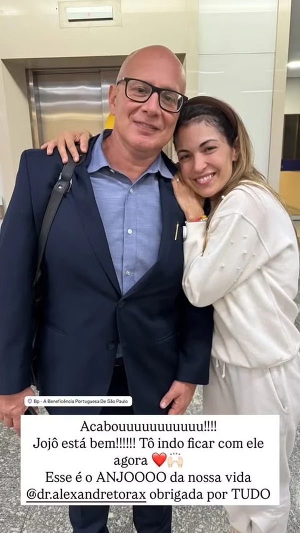 Kelly Maria com o médico lexandre de Oliveira