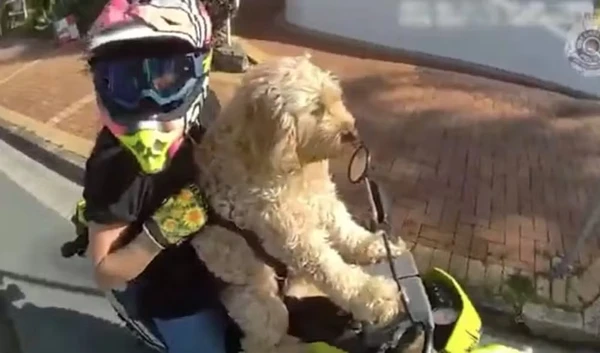 Motociclista foi parada pela polícia de Queensland