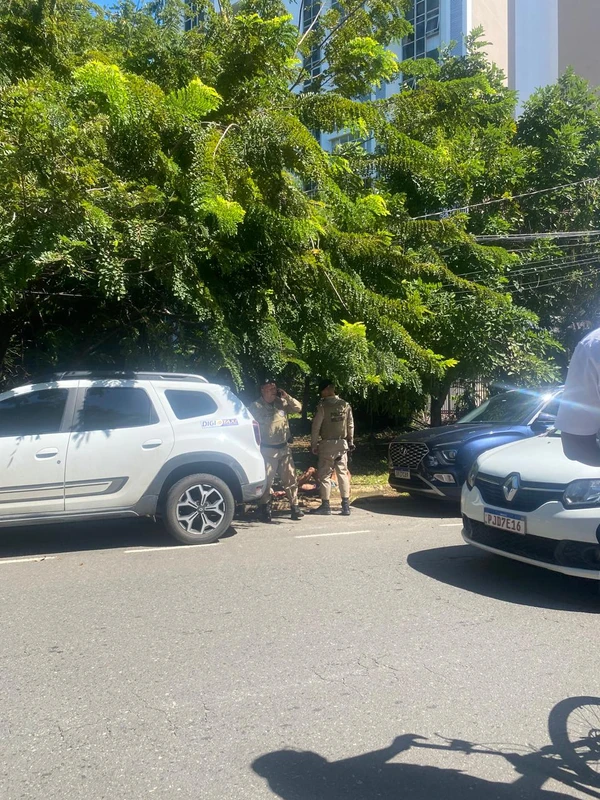 Policiais militares chegaram ao local para atender a ocorrência
