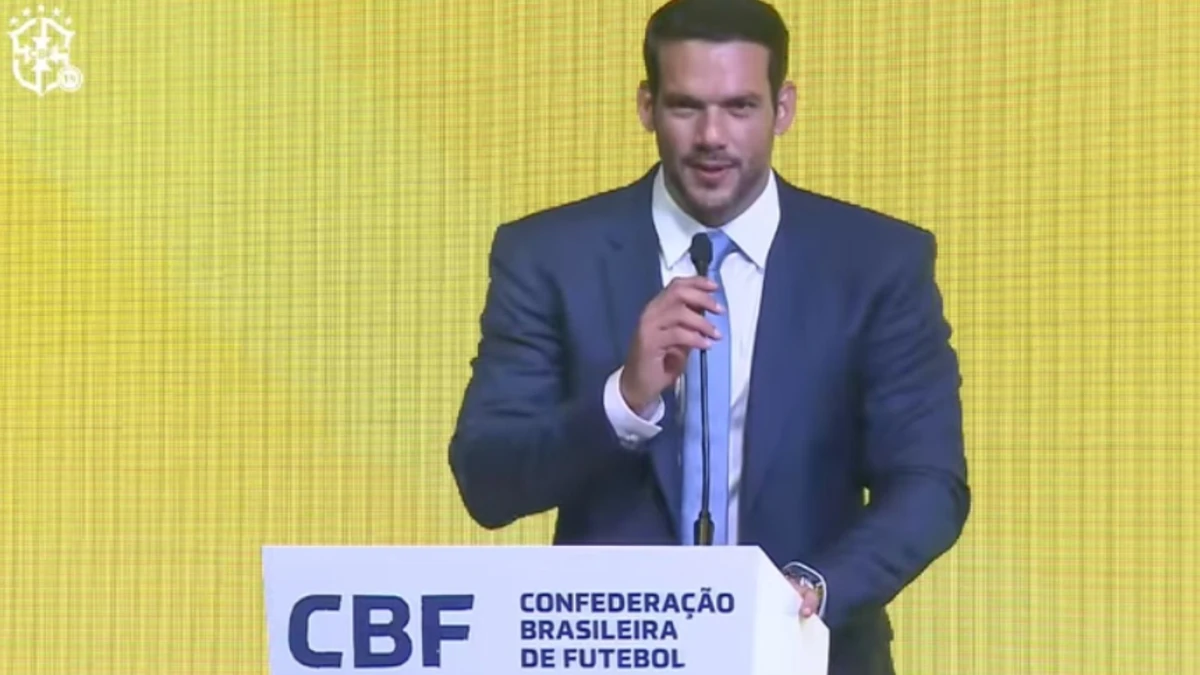 Xaud citou cores do uniforme da seleção durante primeiro discurso como presidente da CPF
