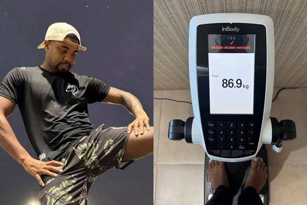 Davi Brito iniciou nova rotina fitness