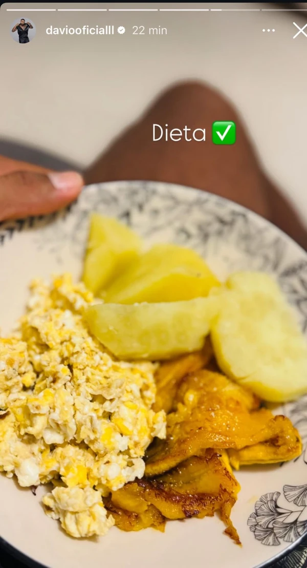 Dieta de Davi Brito por Reprodução