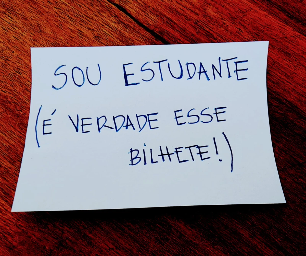 É verdade esse bilhete!
