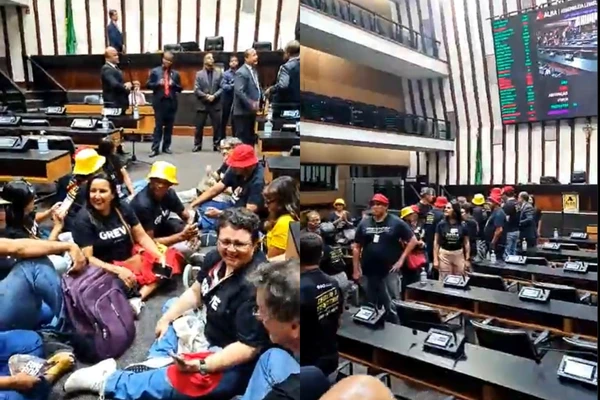 Manifestação dos servidores do judiciário na Alba